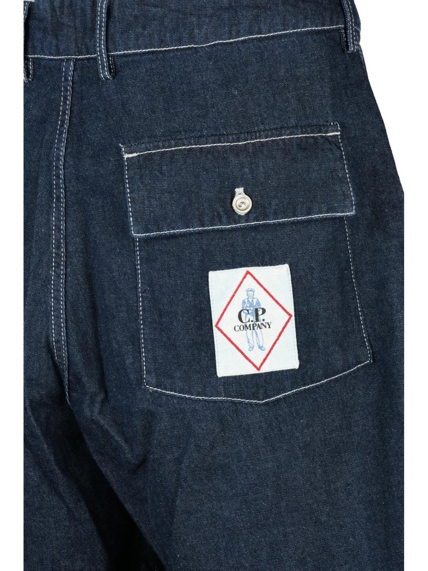 C.P. Company Mid-Thigh Length Cotton Shorts