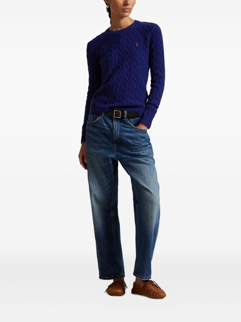 Polo Ralph Lauren Cable Knit Sweater With Crew Neckline