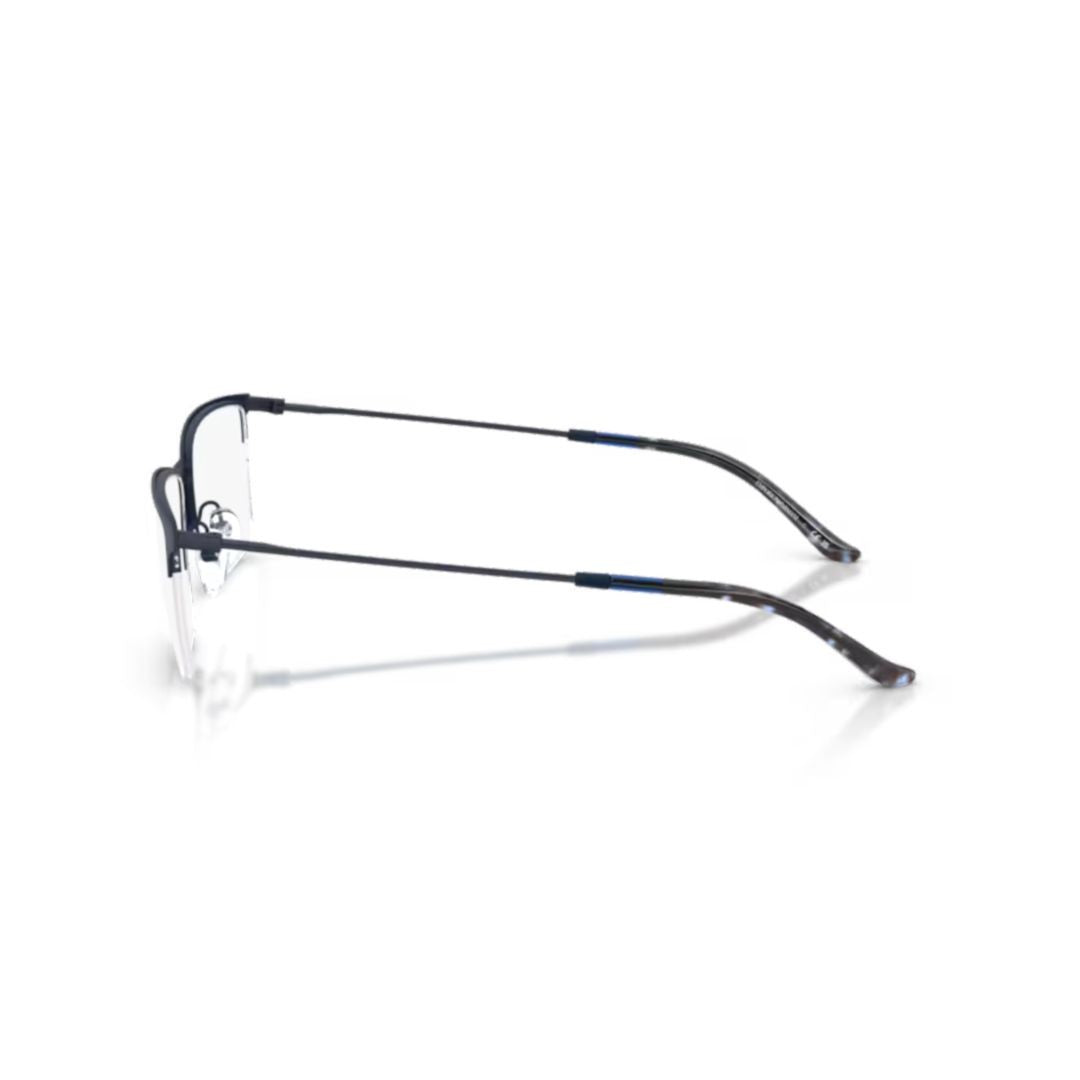 Emporio Armani 0Ea1171 Rectangular Metal Frame Eyeglasses With Subtle Curves