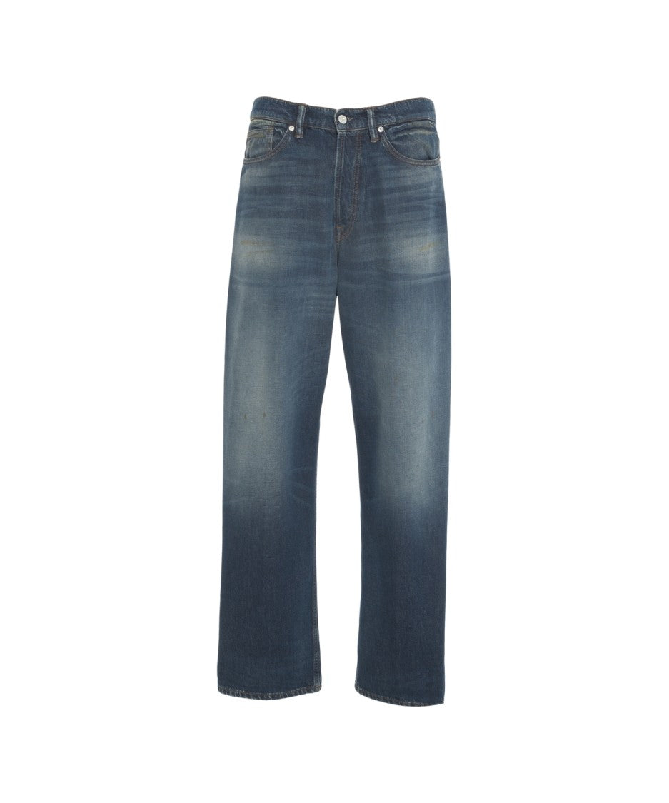 Nine In The Morning Relaxed Fit Tapered Blue Denim Icaro Jeans