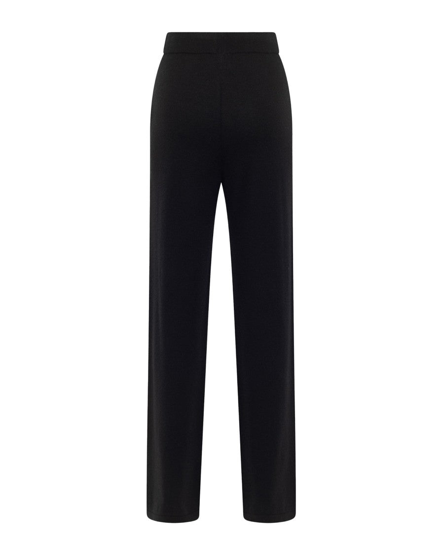 Alpha Studio Black Wool Blend Pants