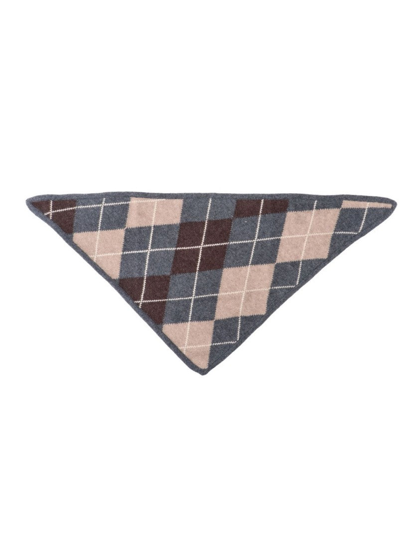 &Daughter Multicolor Argyle Cashmere Scarf