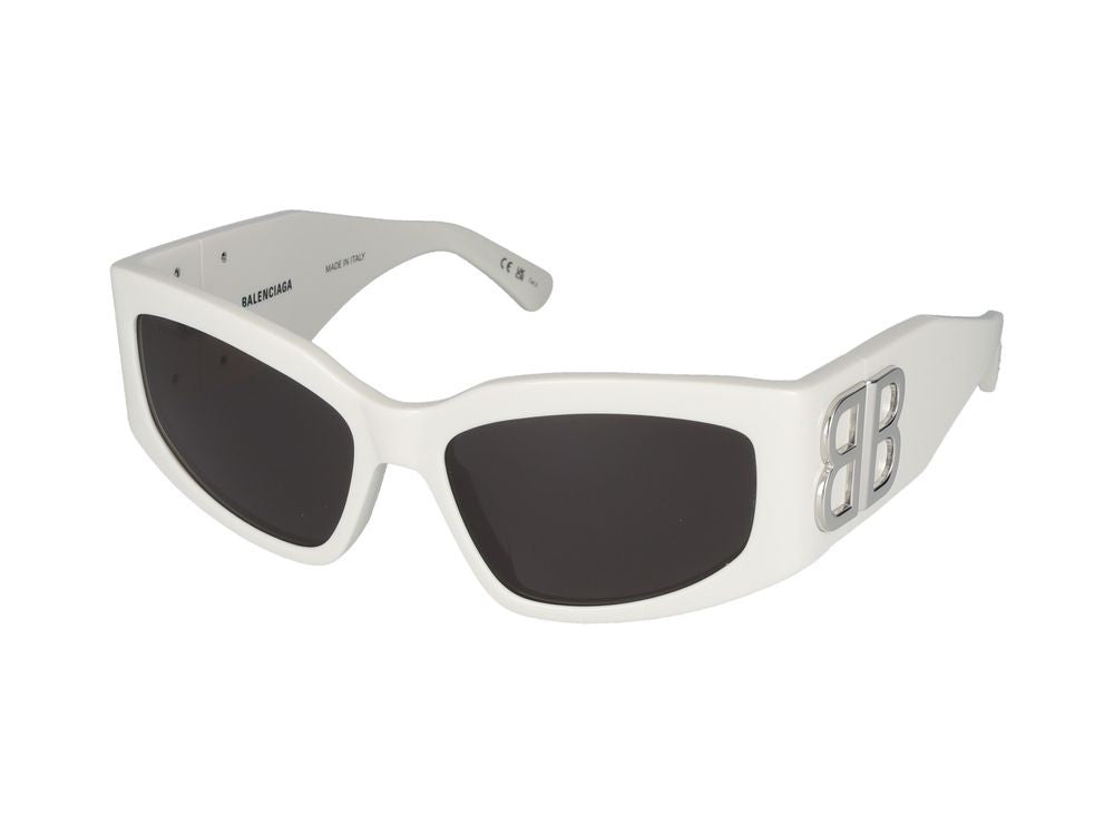 Balenciaga Sunglasses Balenciaga Bb0321s 005 White White Grey 57/17/125