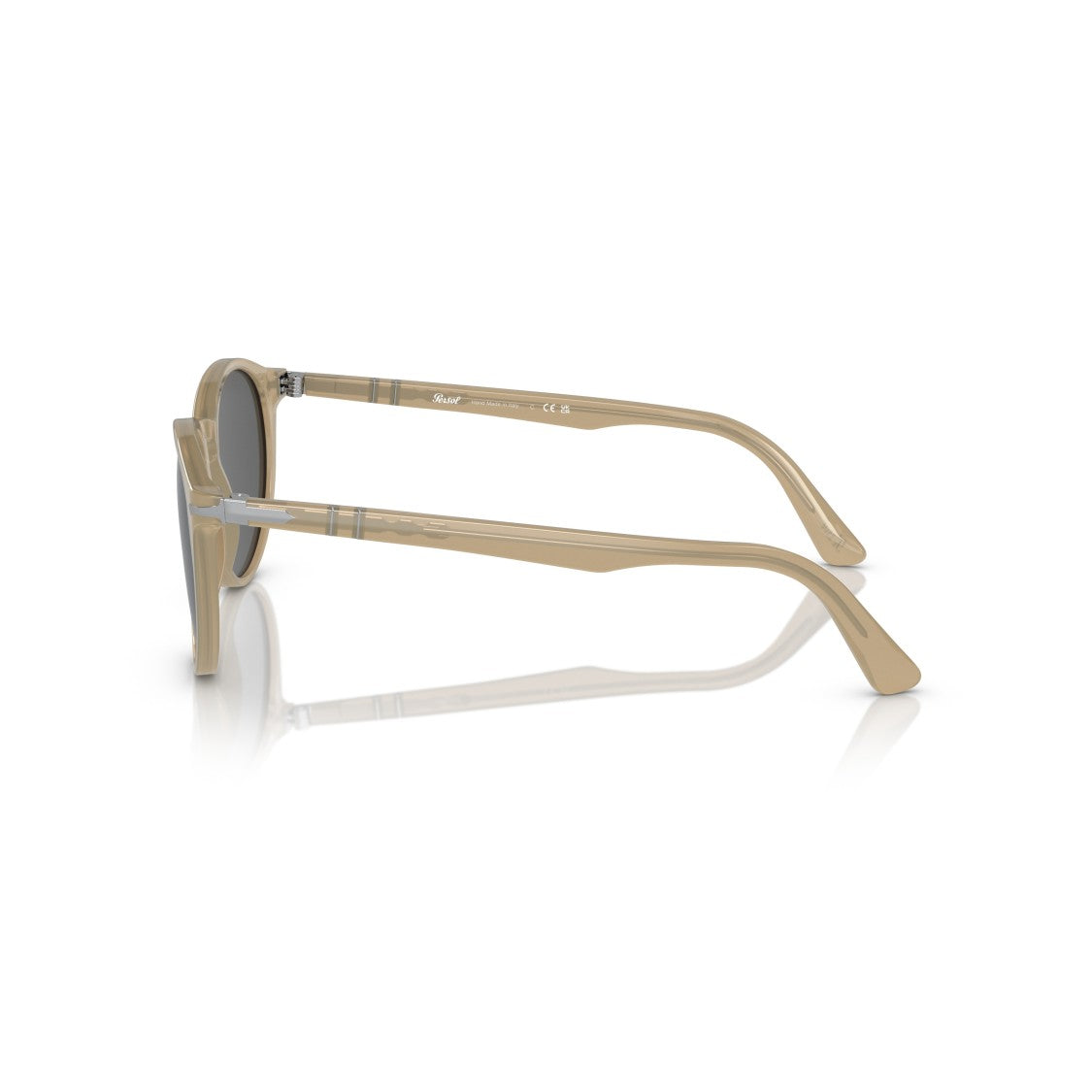 Persol 0Po3152s Translucent Beige Acetate Sunglasses With Keyhole Bridge