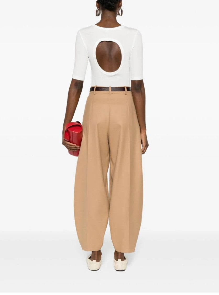 Fabiana Filippi White Jersey Viscose Blend T-Shirt