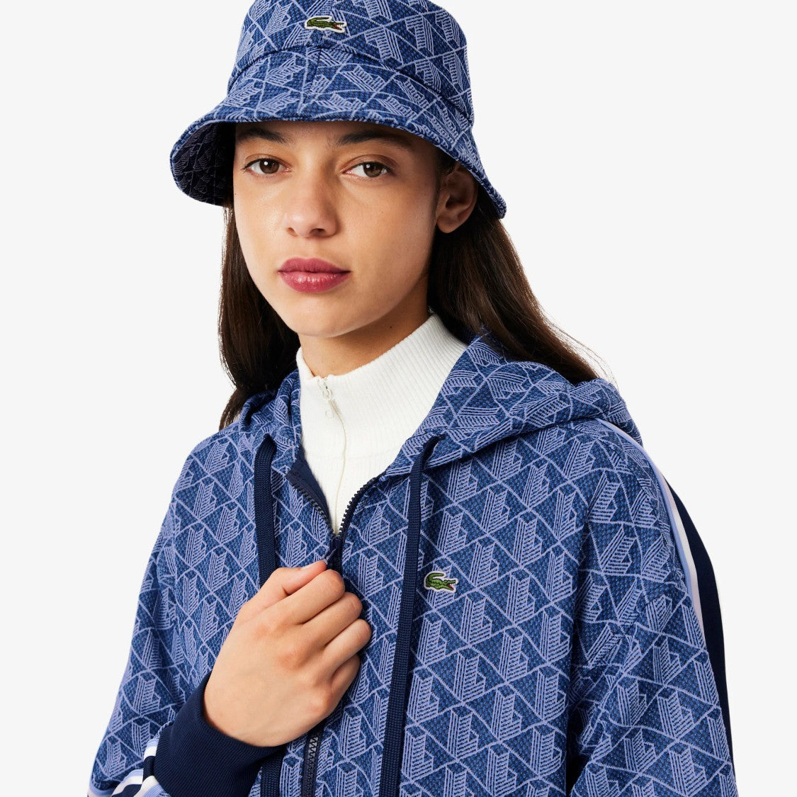 Lacoste Jacquard Monogram Hoodie