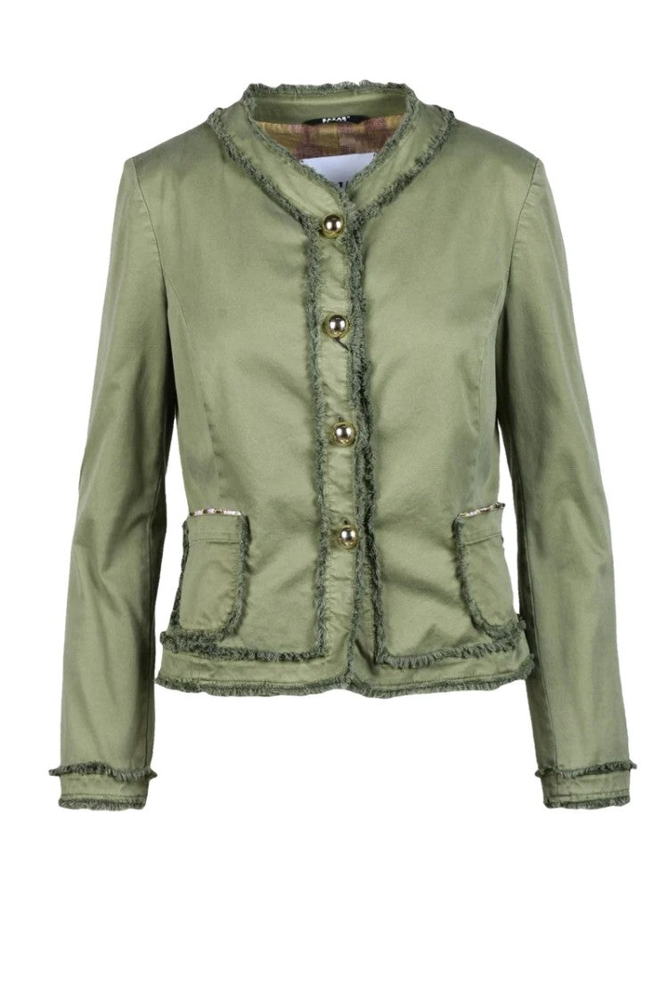 Bazar Deluxe Bazar Delux Cotton Blazer Jacket - Green