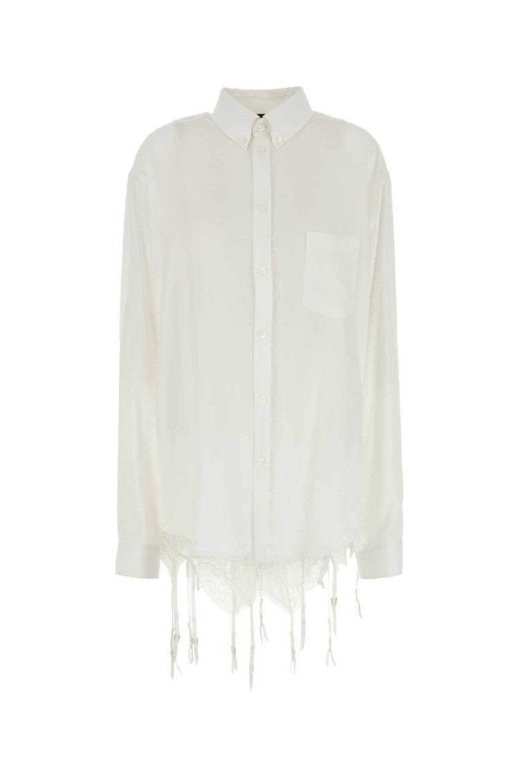 Balenciaga White Lyocell Oversize Shirt