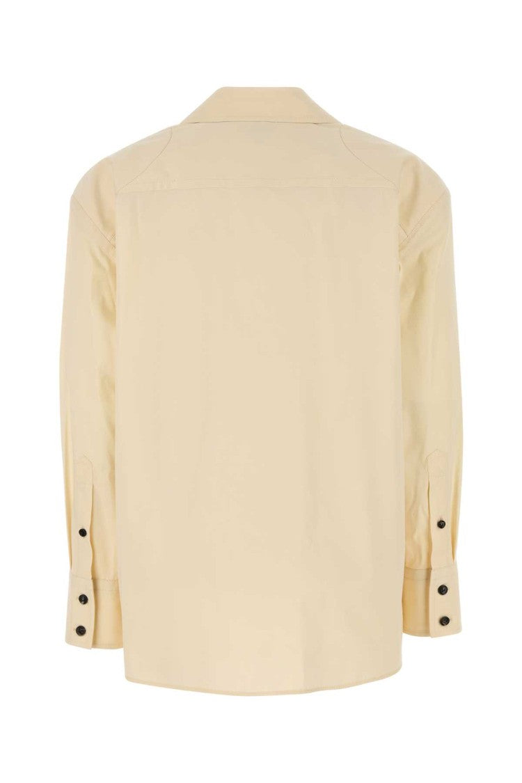 Bottega Veneta Cream Cotton Blend Shirt