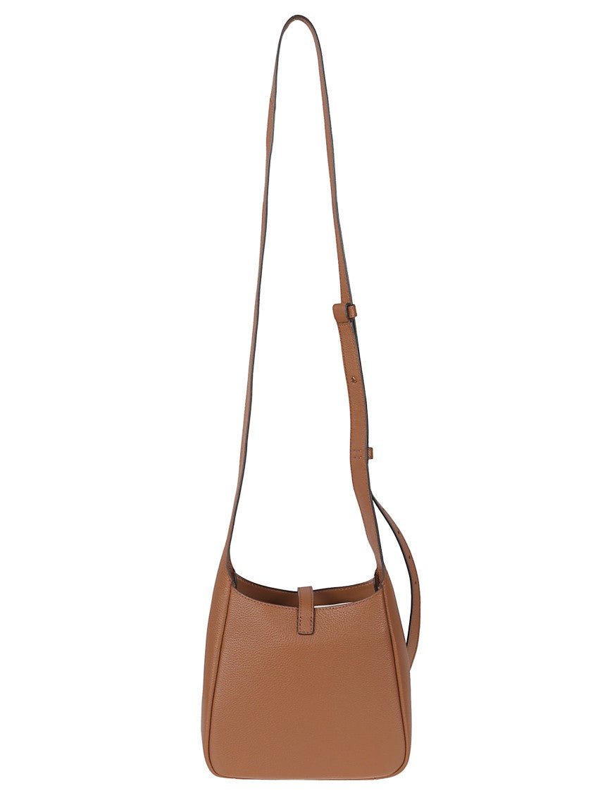 Tory Burch Brown Leather Miller Swing Shoulder Bag