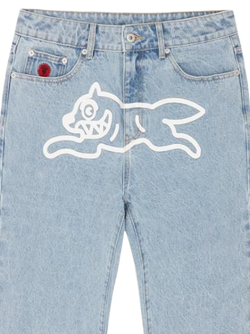 Icecream Light Blue Denim Jeans With Classic Five-Pocket Design