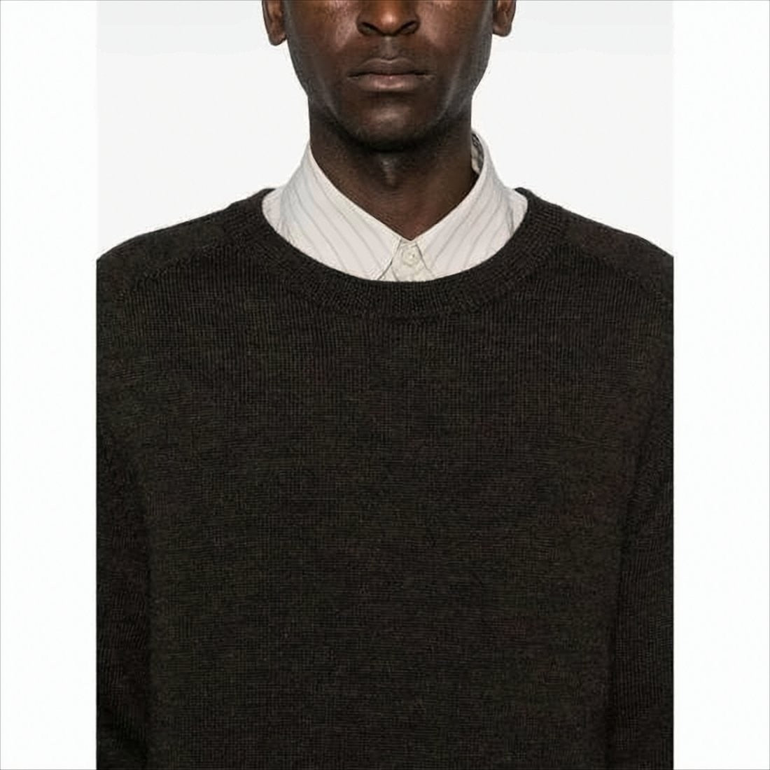 Our Legacy Minimalist Black Wool Crew Neck Sweater