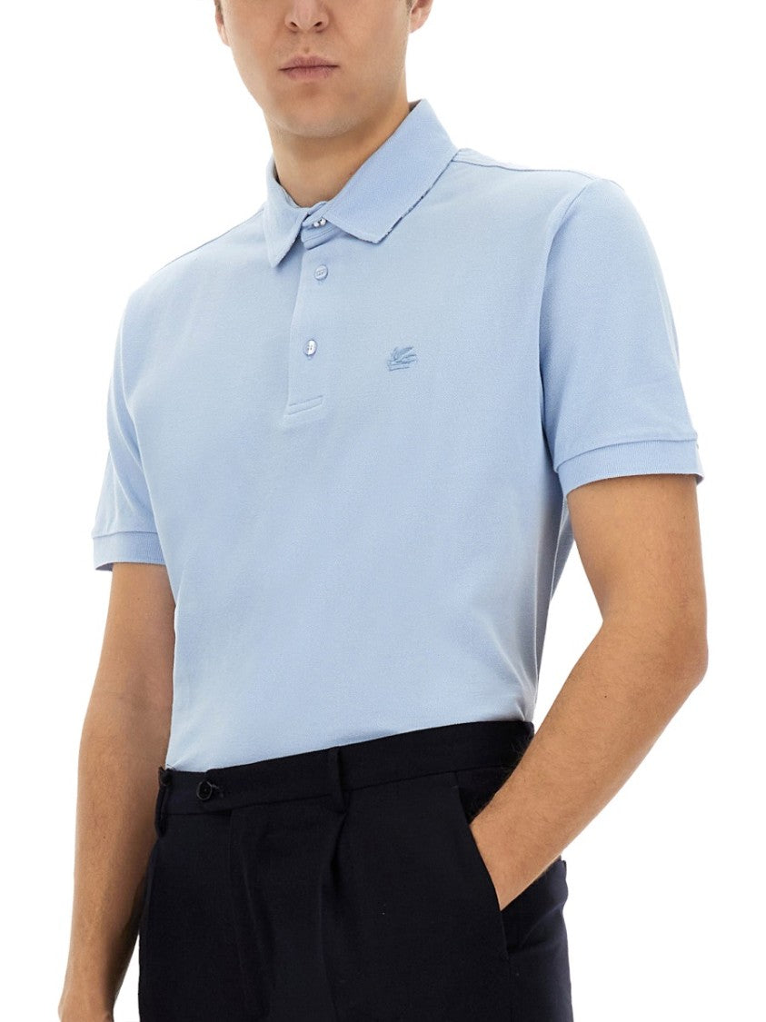 Etro Classic Cotton Polo With Traditional Collar
