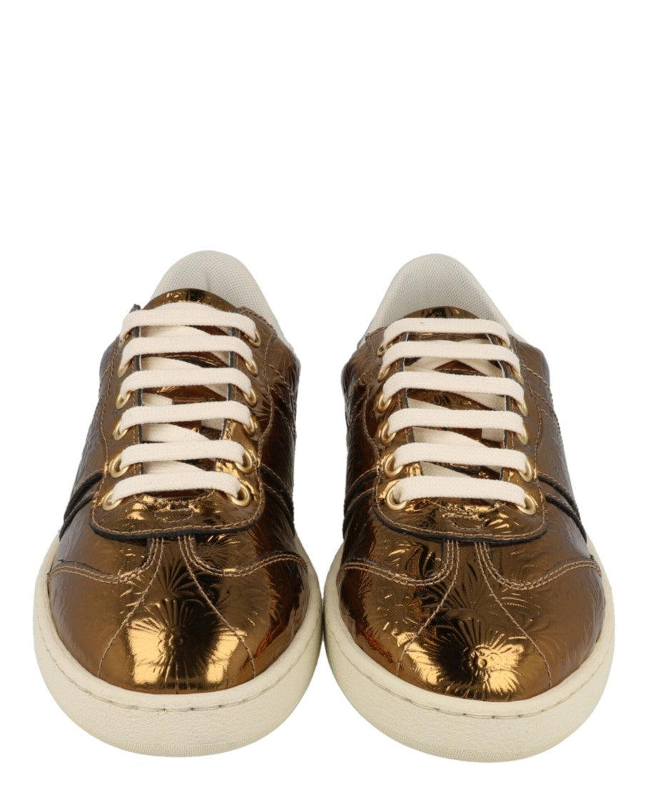 Ferragamo Faith Metallic Sneakers