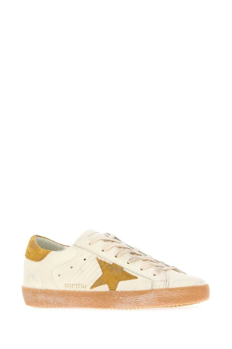 Golden Goose White Leather Superstar Classic Sneakers