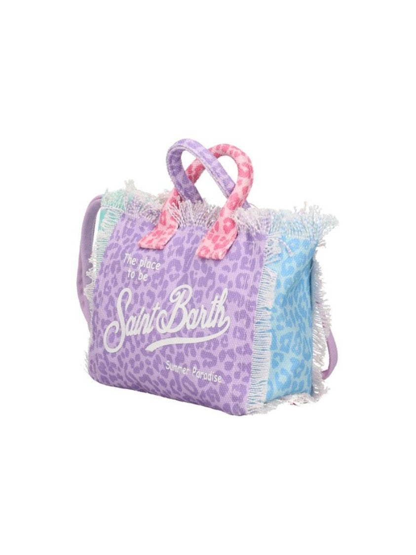 Mc2 Saint Barth Pastel Leopard Print Rectangular Tote Bag