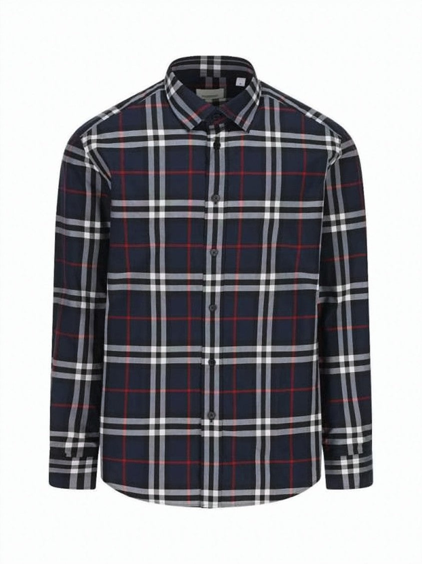 Burberry Long-Sleeve Checkered Cotton Shirt