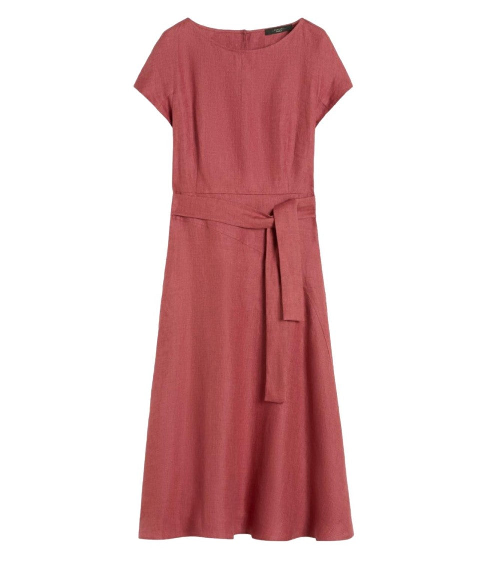 Max Mara Cherry Red Wkdesordio Wool Dress