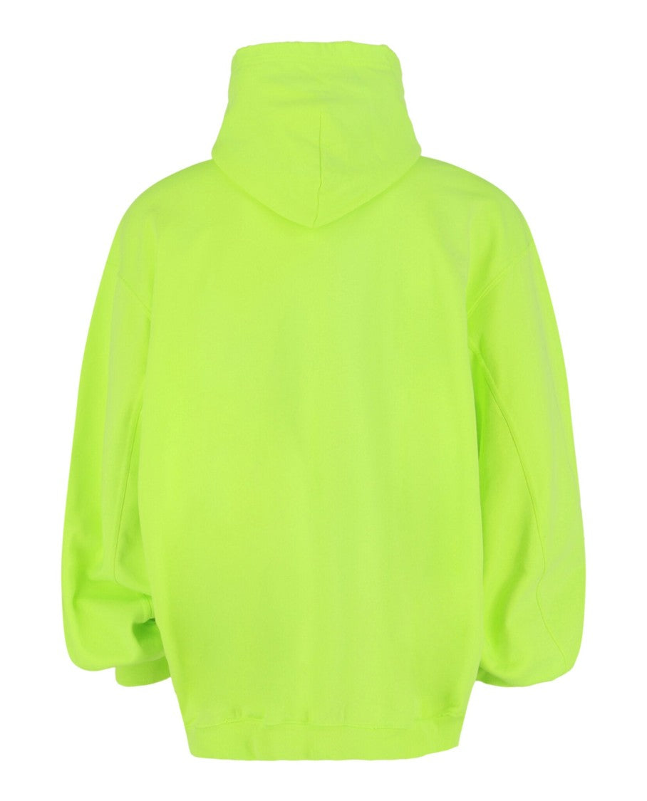 Balenciaga Caps Destroyed Graphic Print Hoodie