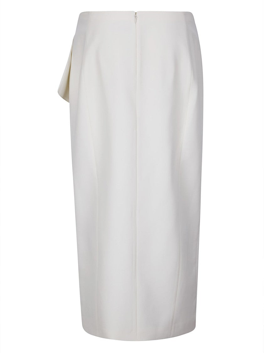 Khaite Black Jaia Wrap Skirt