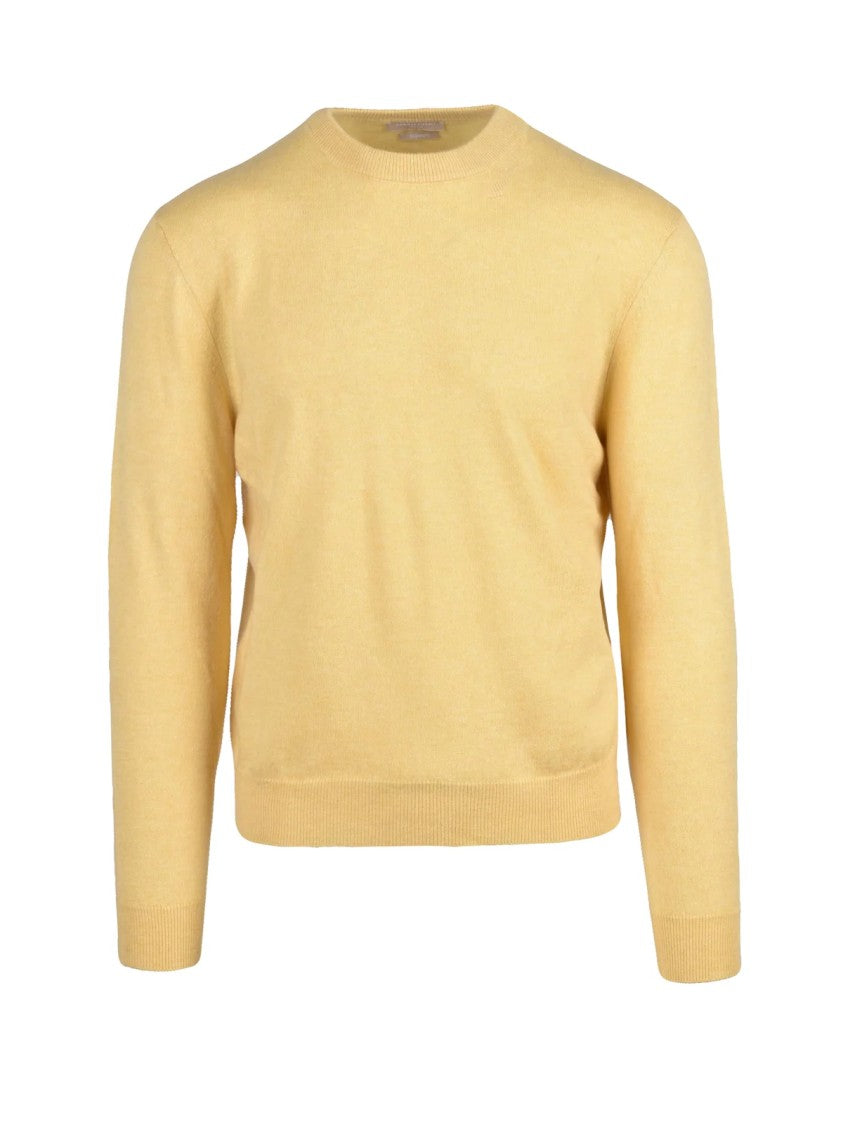Daniele Fiesoli Finely Knit Cashmere Crewneck Sweater With Ribbed Cuffs