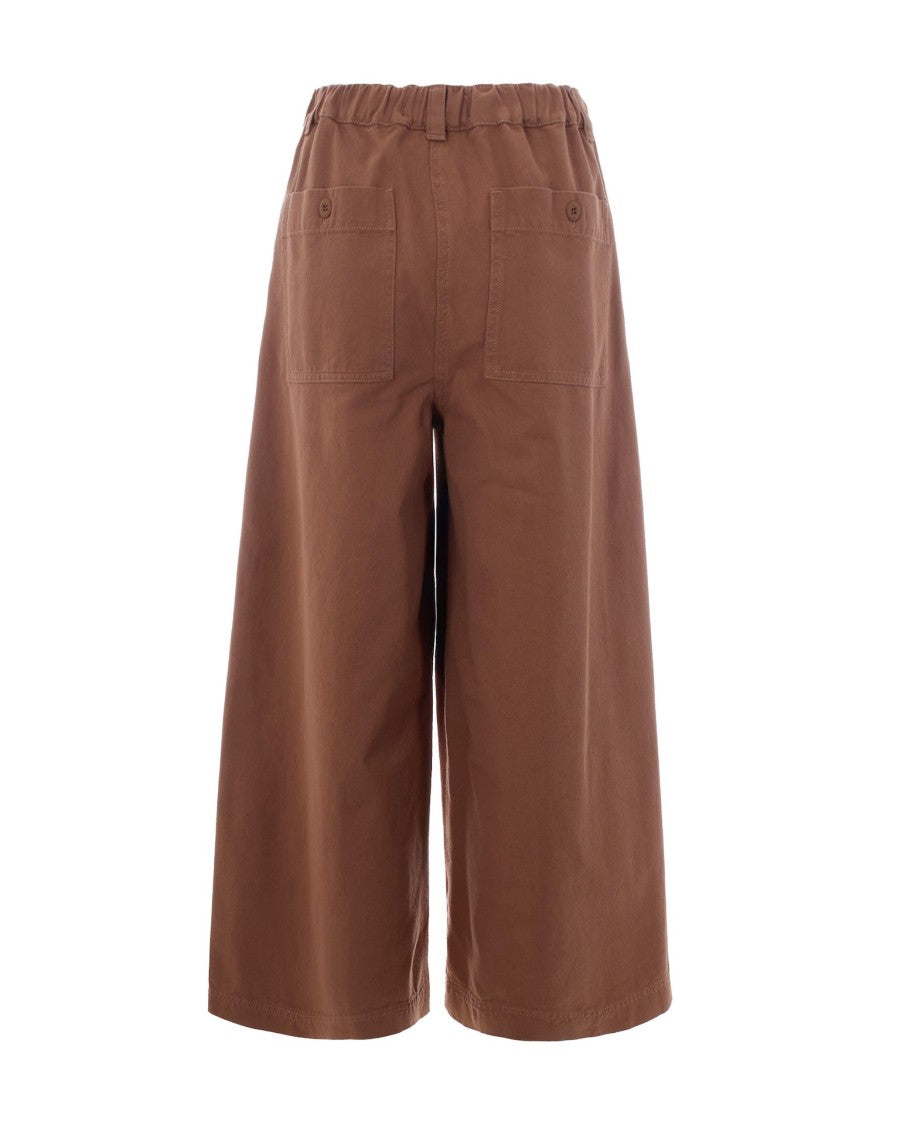 Max Mara Leather Cropped Pants