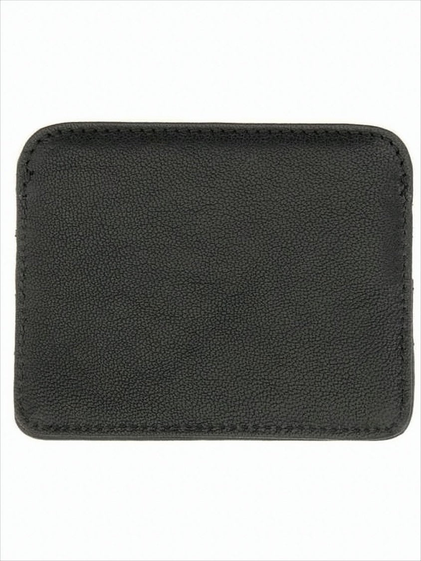 Vivienne Westwood Textured Lambskin Card Wallet With Curved Design