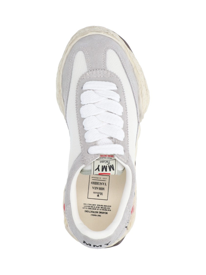 Maison Mihara Yasuhiro Round Toe Sneakers With Suede And Fabric Blend