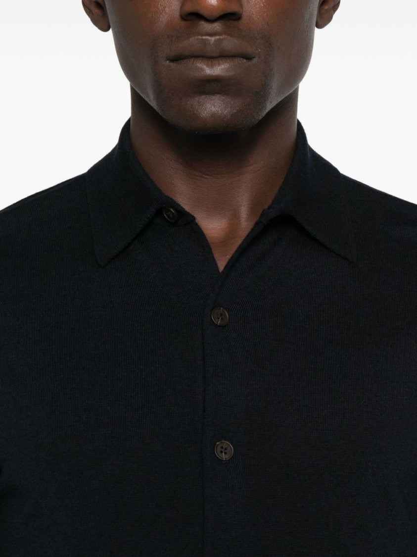 Emporio Armani Cardigan In Midnight Blue