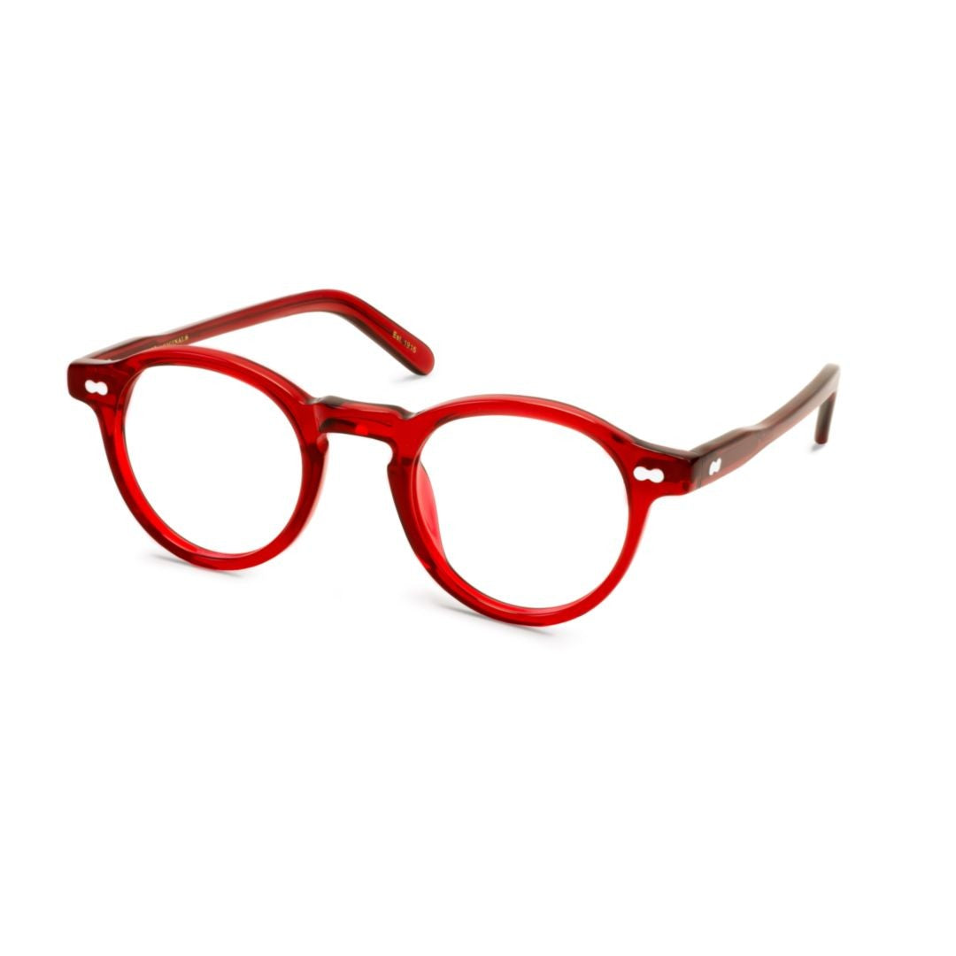 Moscot Or-Mil-O Miltzen Bold Round Frame Acetate Eyeglasses