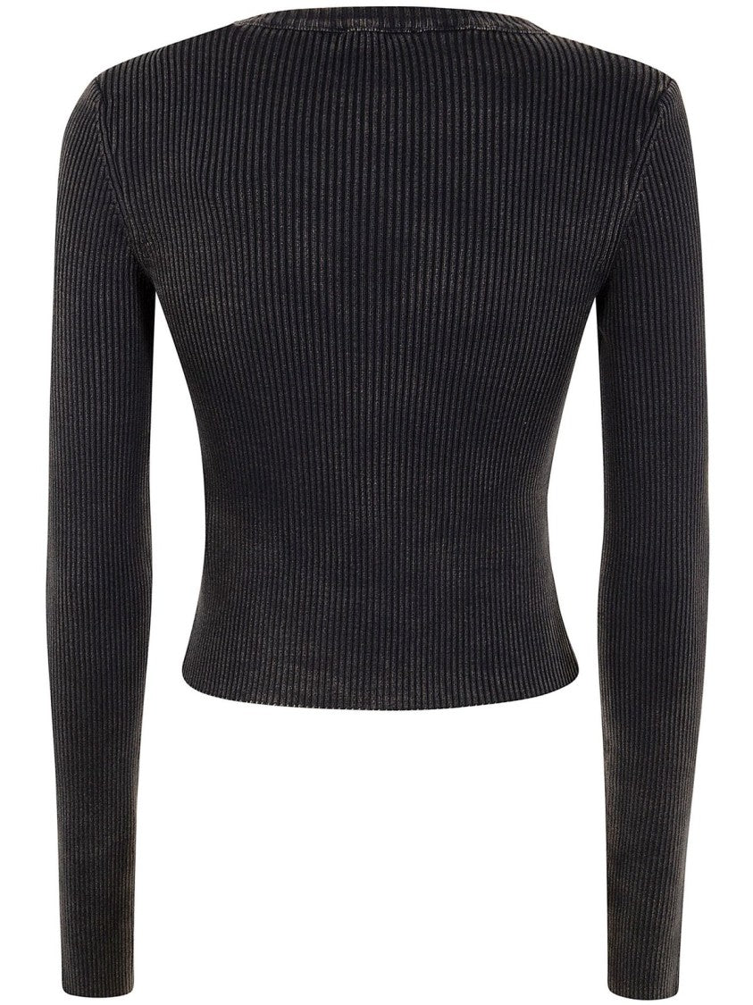 Diesel Fitted Ribbed Knit Sweater