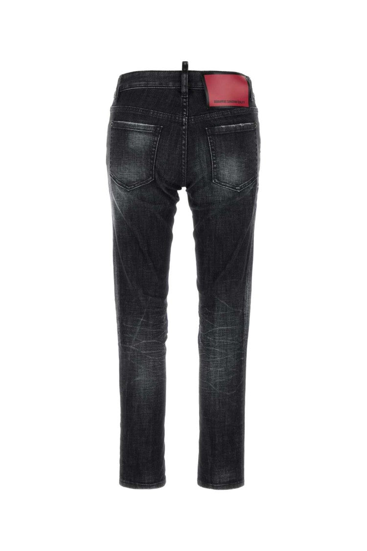 Dsquared2 Black Stretch Denim Jennifer Jeans