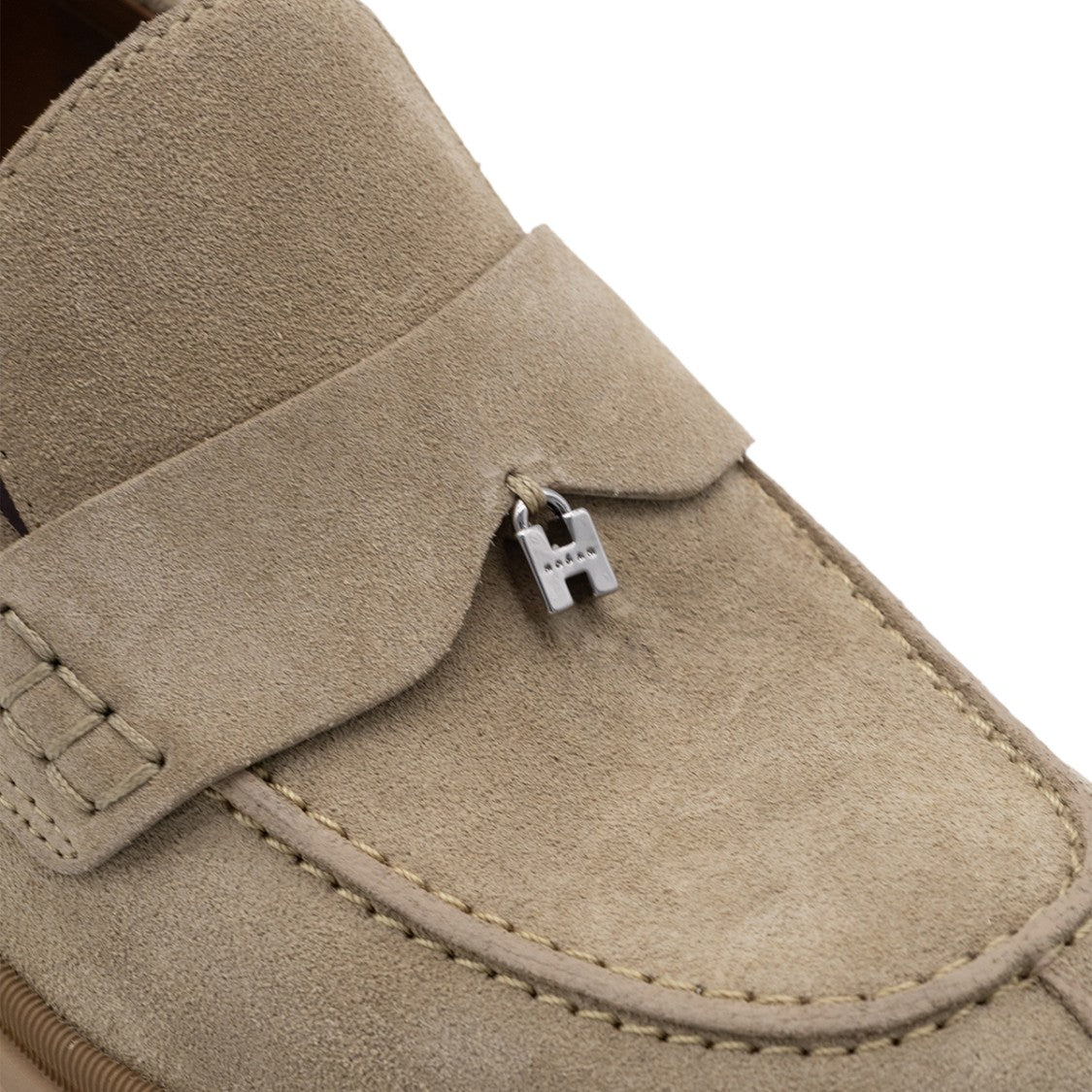 Hogan Chunky Sole Moccasin-Style Flats With Decorative Strap