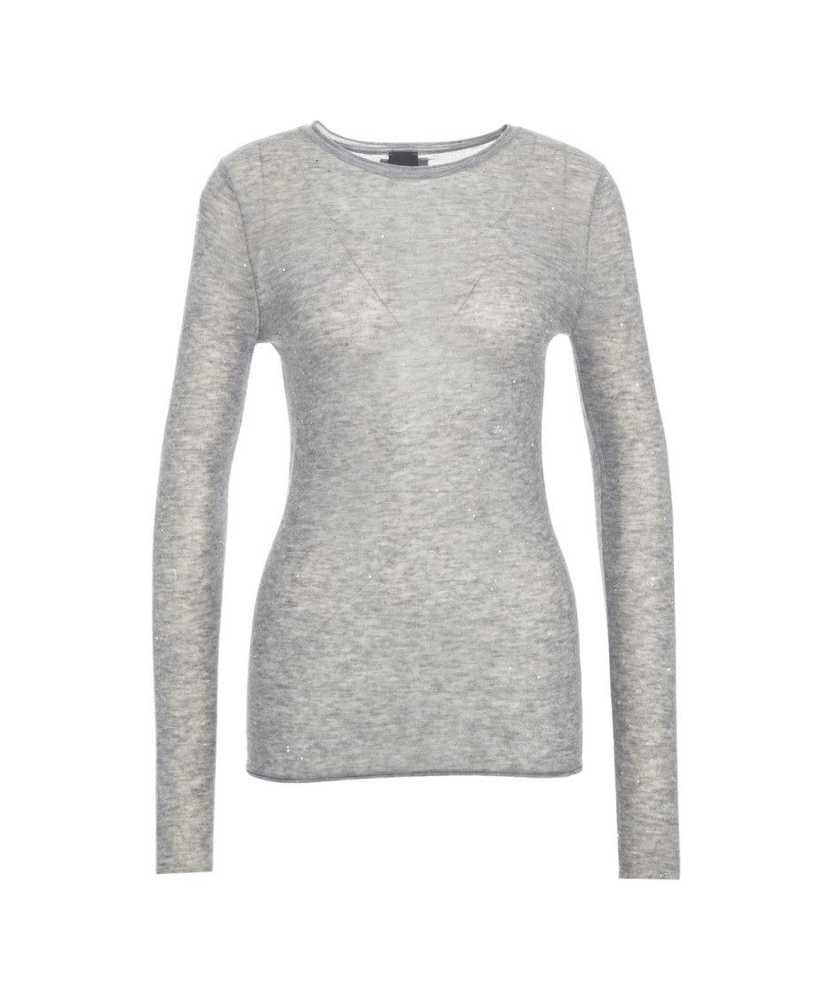 Pinko Slim Fit Pullover With Lurex Highlights
