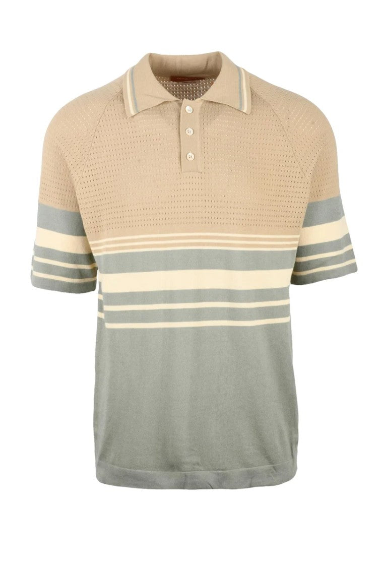 Daniele Fiesoli Knit Polo Shirt - Beige