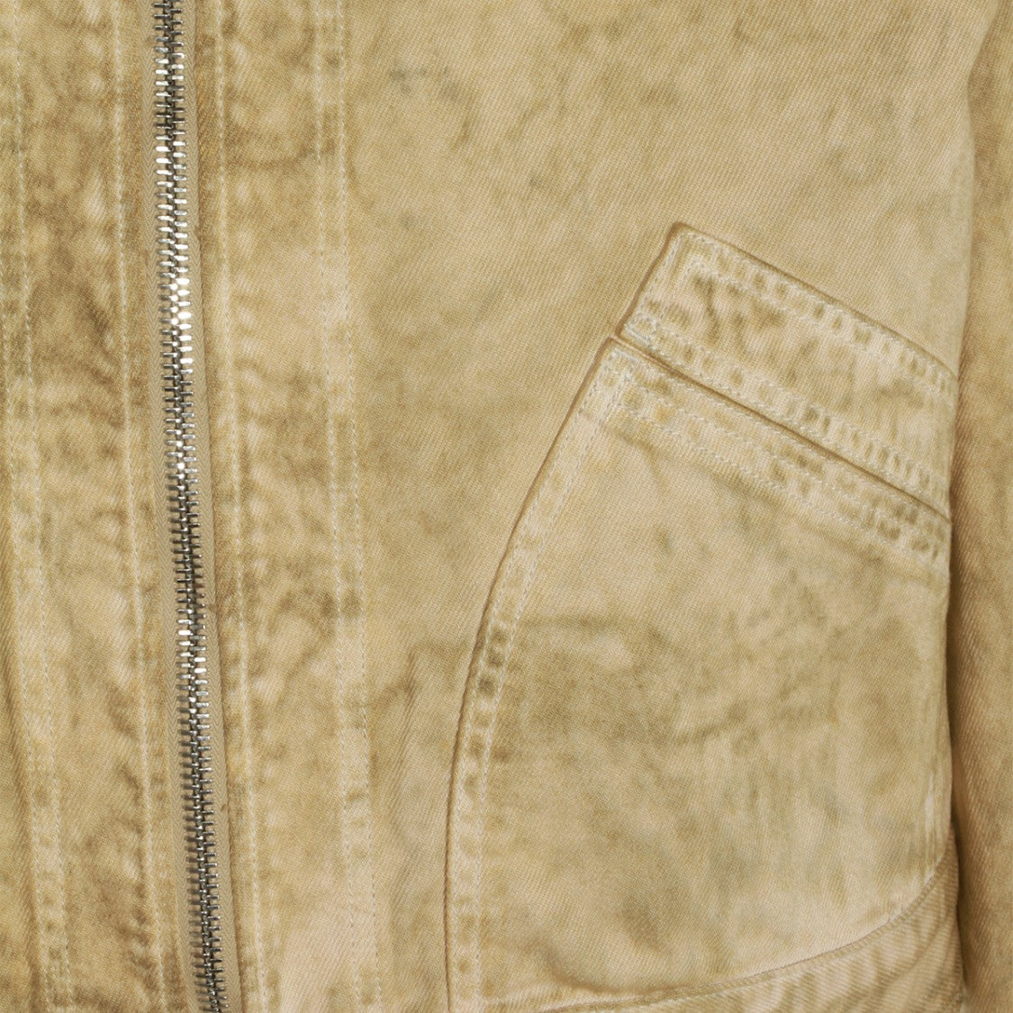 Vivienne Westwood Washed Cotton Jacket With Double Zip Fastening And Classic Collar