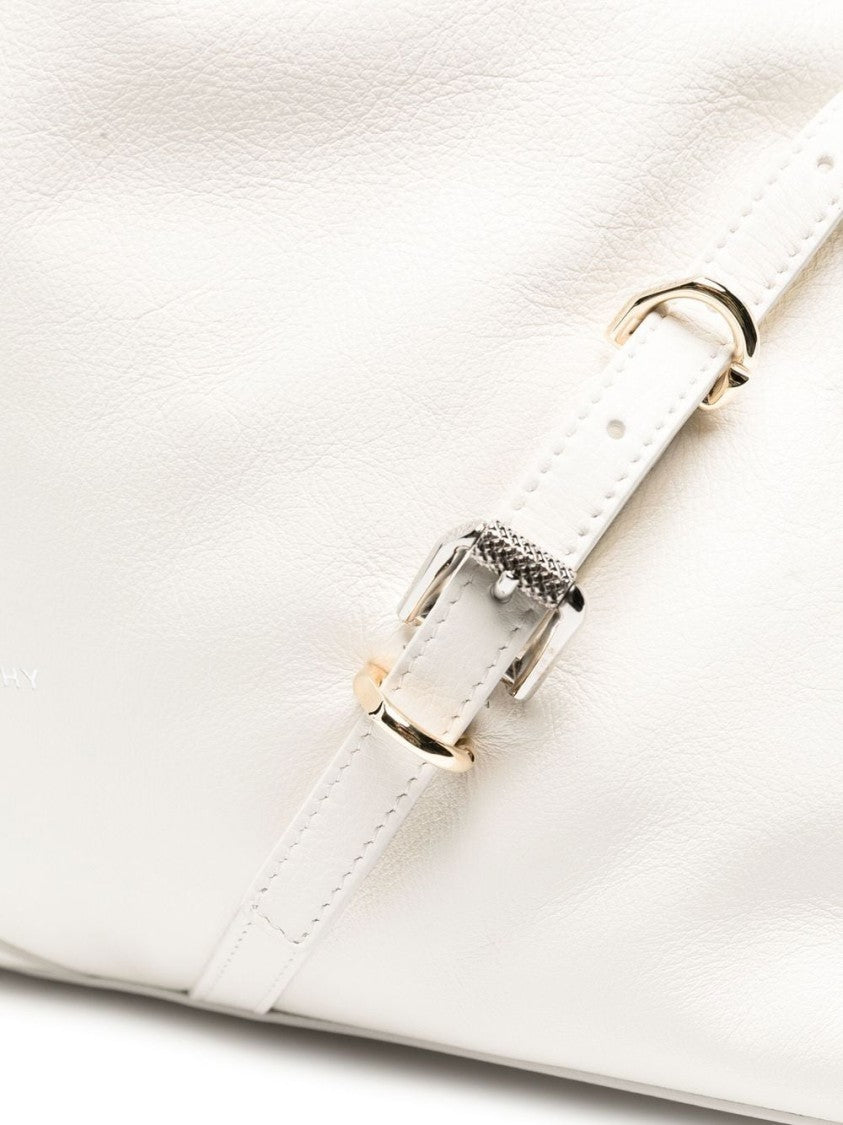 Givenchy Medium Shoulder Bag With Embossed Logo And Crystal Accents