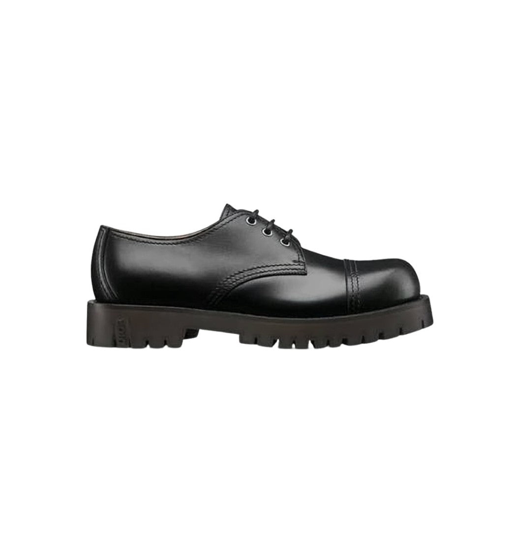 Christian Dior Black Cap-Toe Dress Shoes