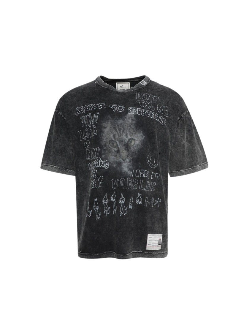 Maison Mihara Yasuhiro Bleached Tee Black