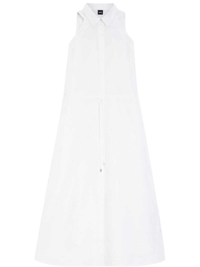 Boss Sleeveless Flared Midi Dress