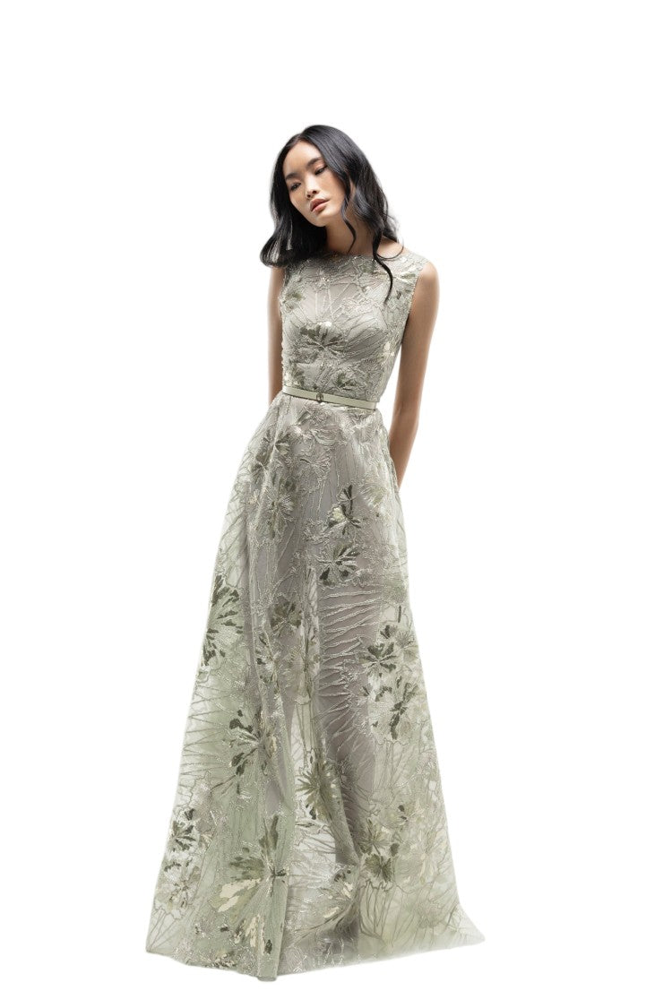 Saiid Kobeisy Embroidered Tulle Dress