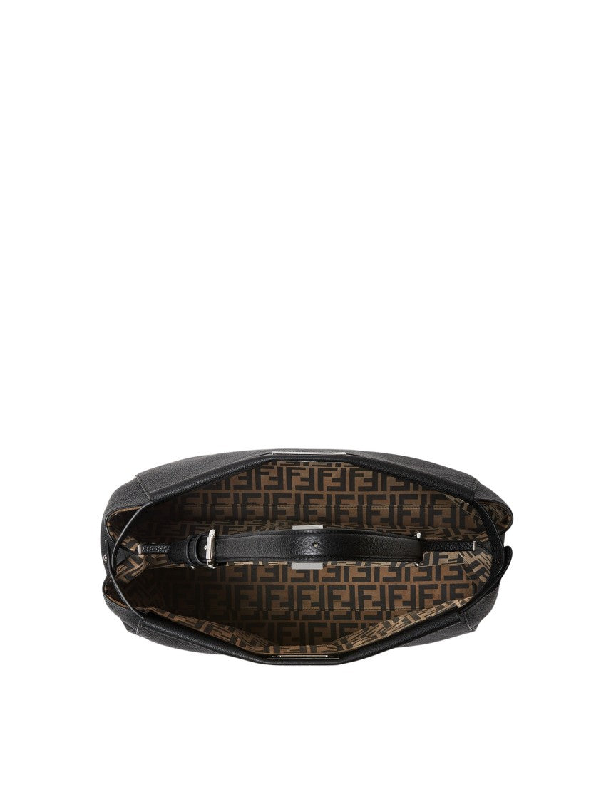 Fendi My Peekaboo Fluidly Structured Calf Leather Shoulder Bag
