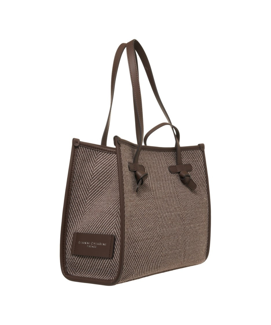 Gianni Chiarini Shopper With Leather Details