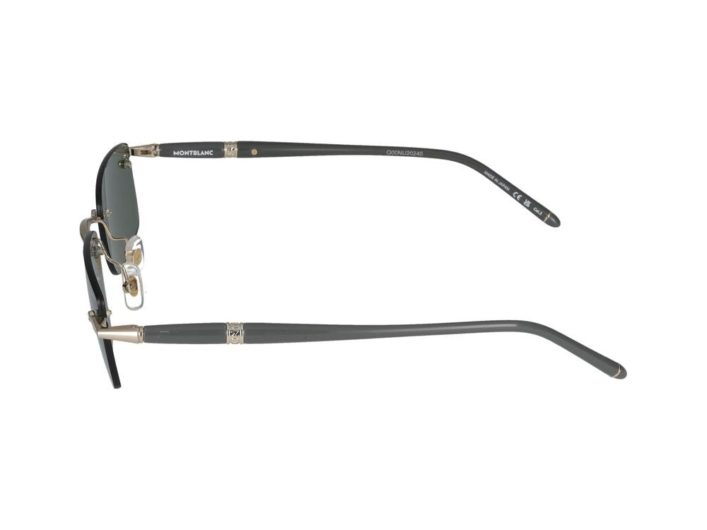 Montblanc Sunglasses Montblanc Mb0344s 005 Gold Grey Green 54/20/150