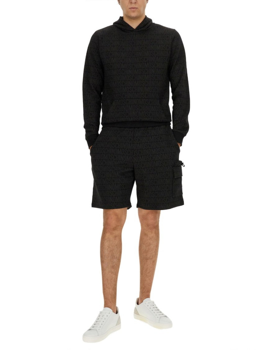 Moschino All-Over Logo Print Sweatshirt