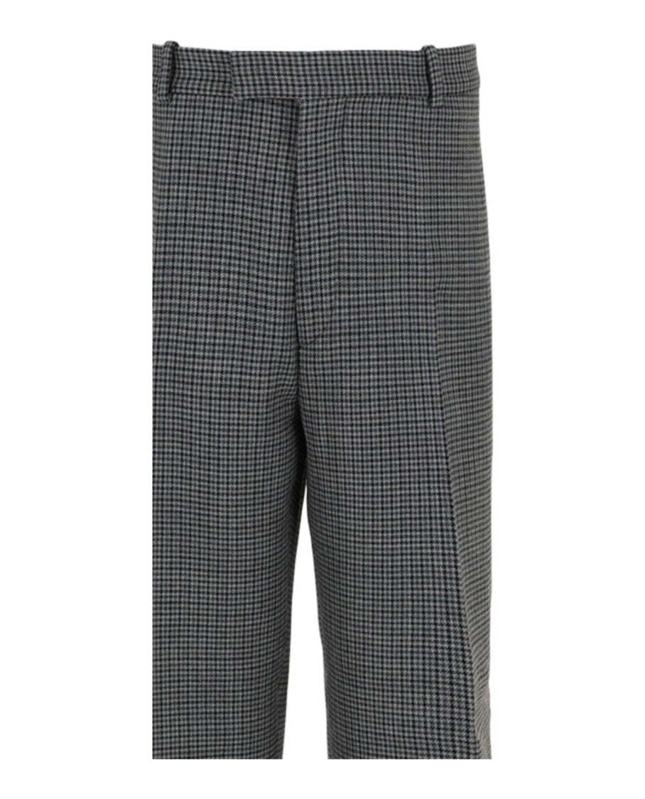 Ferragamo Houndstooth Wool Trousers