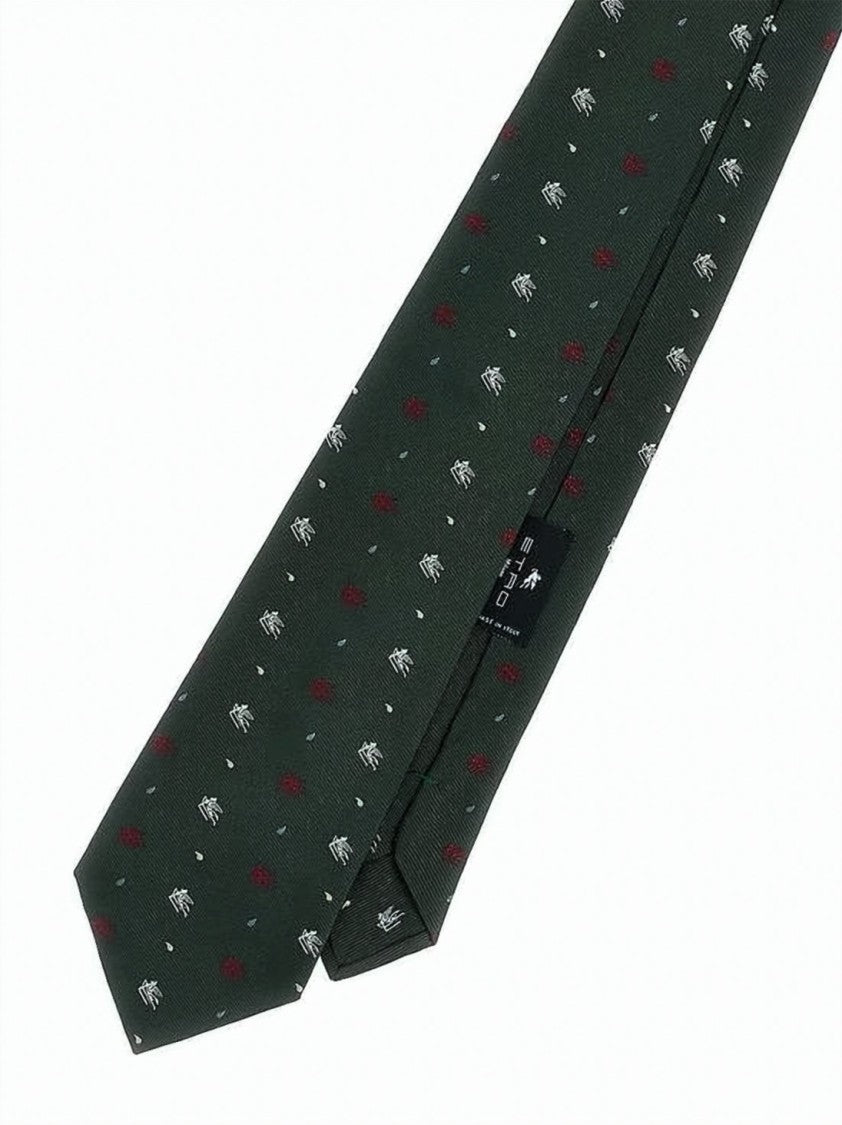 Etro Silk Neck Tie With Subtle Motifs