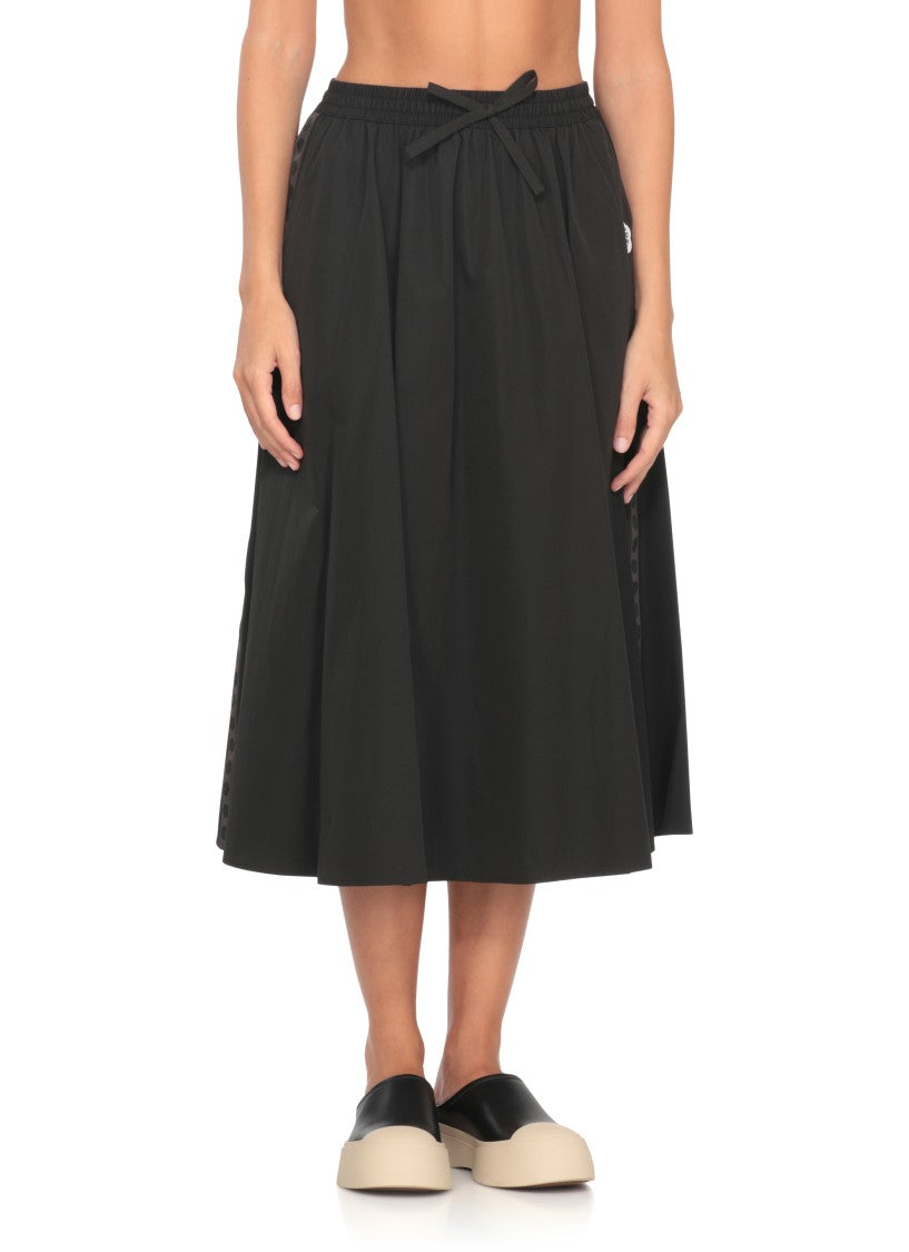 Kenzo Boke Flower 2.0 Skirt With Flared Hem And Bow Detail