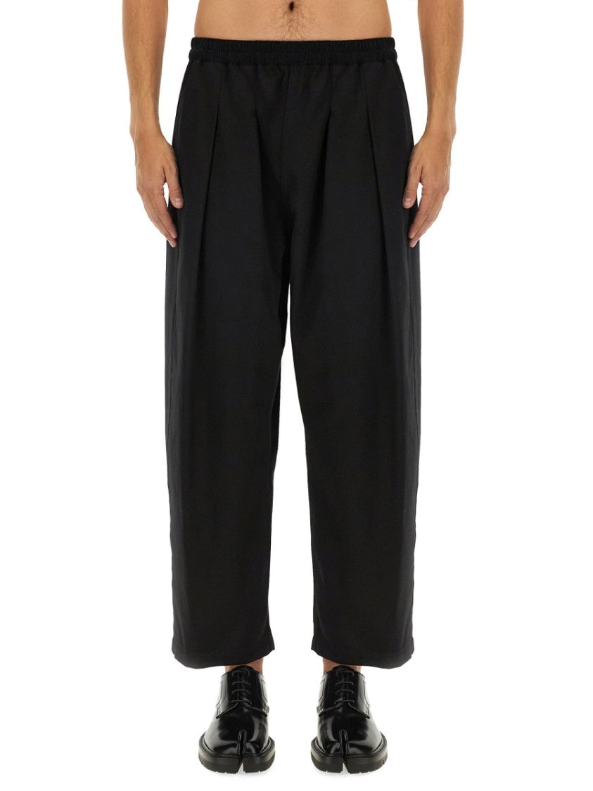 Maison Margiela Cropped Wide-Leg Pants With Elastic Waistband