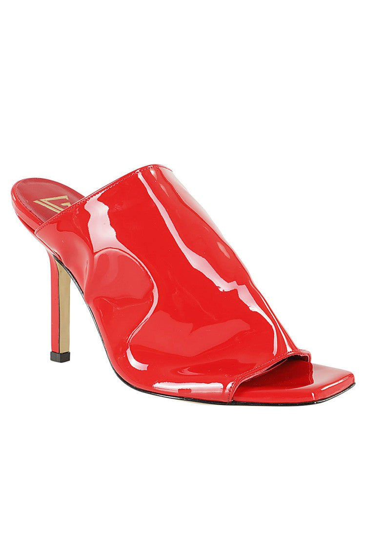 Giampaolo Viozzi Vernice Patent Leather Mules With Square Open Toe